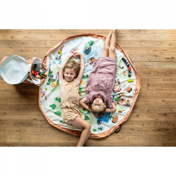 Panier de rangement + tapis de jeu - soo zoo Play & go