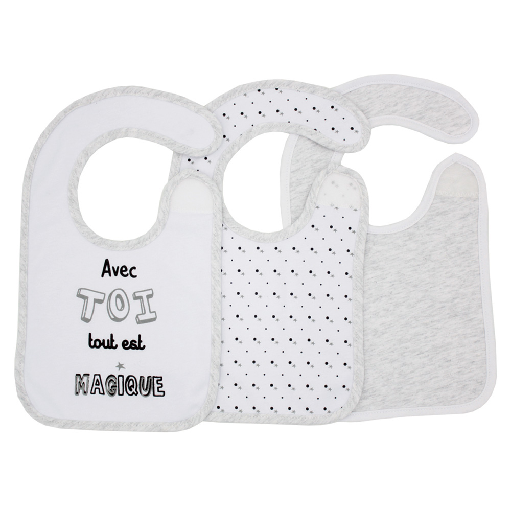 Lot De 3 Bavoirs Naissance Bebe Magique De Babycalin Sur Allobebe Lot De 3 Bavoirs Naissance Bebe Magique De Babycalin Sur Allobebe