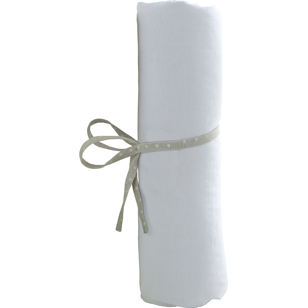 Drap housse bébé jersey 40 x 80 cm blanc de Babycalin sur allobébé