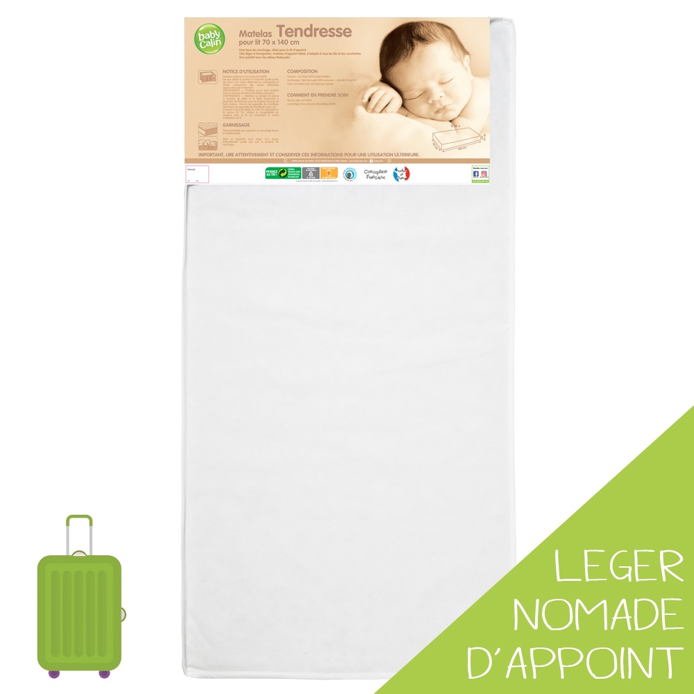 Matelas bébé 70x140 cm eco de Babycalin sur allobébé