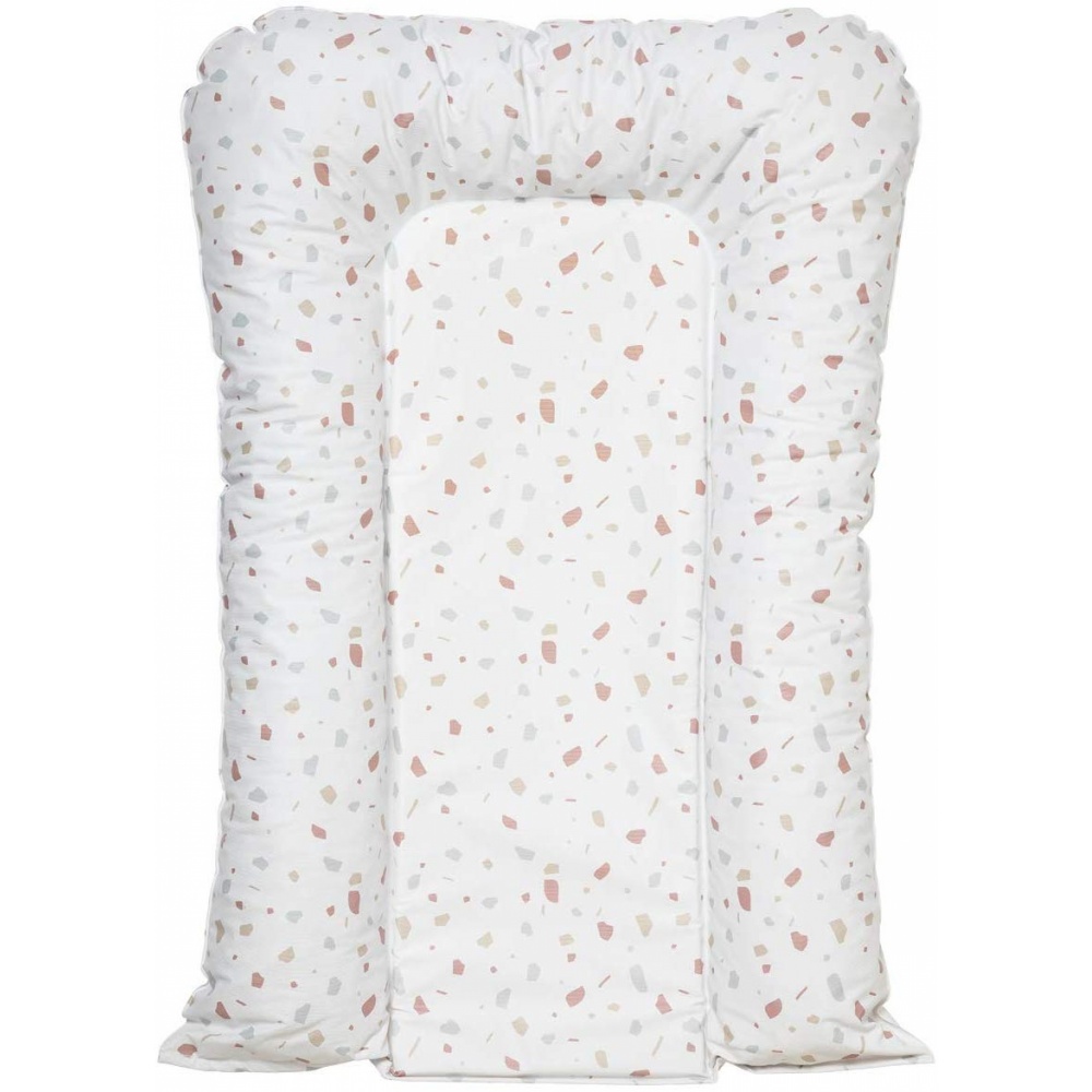 babyCalin Matelas à Langer Flocons Etoiles Grises 50 x 70 cm