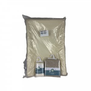 Les imparfaits - pack matelas à langer uni luxe + 2 housses écrue et taupe Babycalin