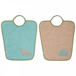 Lot de 2 bavoirs maternelle maternelle + dinosaure Babycalin