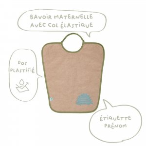 Lot de 2 bavoirs maternelle maternelle + dinosaure Babycalin