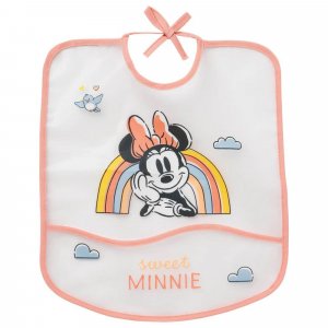 Bavoir à poche 1er âge minnie - 28x32cm Babycalin