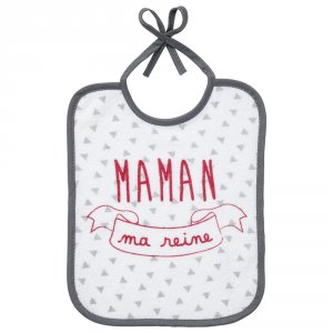 Lot de 5 bavoirs naissance message famille Babycalin