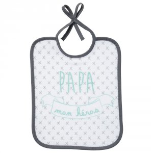 Lot de 5 bavoirs naissance message famille Babycalin