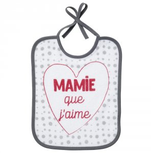 Lot de 5 bavoirs naissance message famille Babycalin