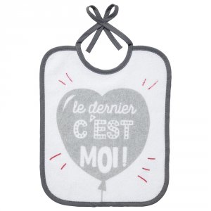 Lot de 5 bavoirs naissance message famille Babycalin