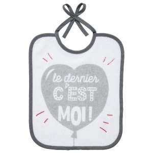 Lot de 5 bavoirs naissance message famille Babycalin