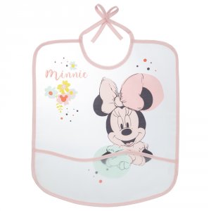 Bavoir imperméable avec poche minnie
