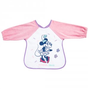 Bavoir à manches minnie confettis