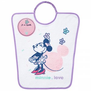 Bavoir maternelle minnie confettis