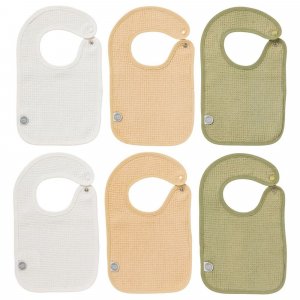 Lot de 6 bavoirs naissance les colorés - 17x29cm Babycalin