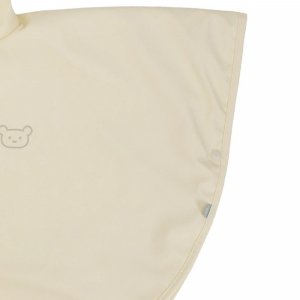 Poncho malin sable ours - 9/36 mois a pressions - tissu derperlant Babycalin