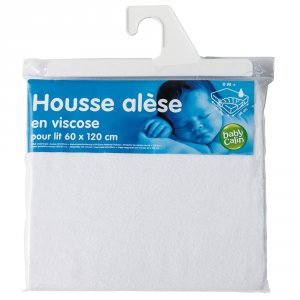 Housse alèse en viscose 60 x 120 cm Babycalin