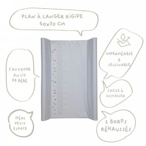 Plan à langer pois- 50x70cm Babycalin