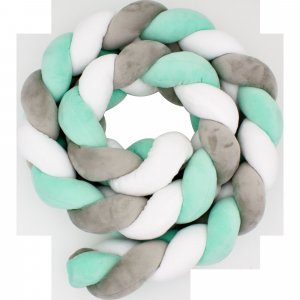 Tour de lit / parc tressé - vert Babycalin