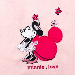 Couverture bi-matière 75 x 100 cm minnie confettis Babycalin