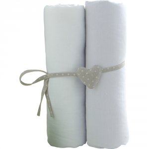 Lot de 2 draps housse 60x120cm Babycalin