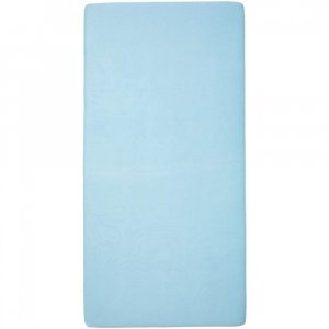 Lot de 2 draps housse 70x140 cm - plumes bleues Babycalin