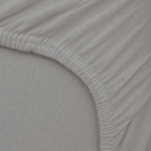 Lot de 2 draps housse jersey bio blé - blanc Babycalin