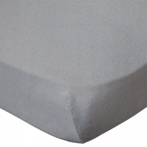 Drap housse gris 60x120 cm jersey Little band