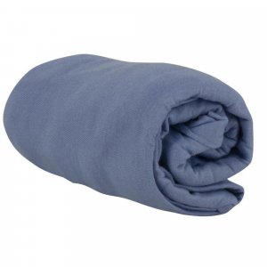 Drap housse bleu 60x120 cm jersey Little band