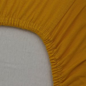 Lot de 2 draps housse jersey bio 60 x 120 cm - ecru / pollen Little band