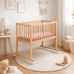 Drap housse rose - 45x85x7cm Babycalin