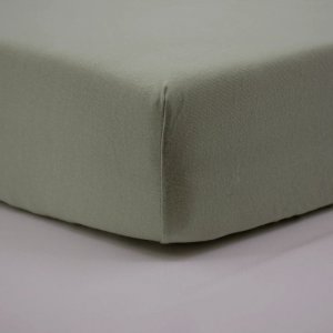 Drap housse vert amande - 45x85x7cm Babycalin