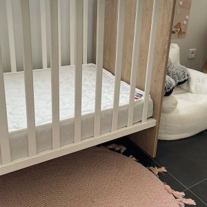 Pack matelas bébé climatisé + alèse blanc + drap housse écru - 60 x 120 cm Babycalin