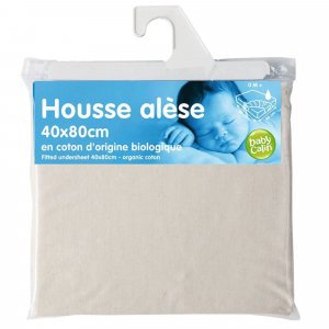 Alèse en jersey coton origine biologique 70 x 140 cm Little band
