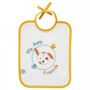 Lot de 5 bavoirs naissance toutou Babycalin