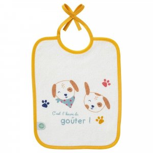 Lot de 5 bavoirs naissance toutou Babycalin