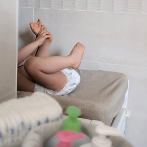 Housse pour matelas à langer taupe Babycalin