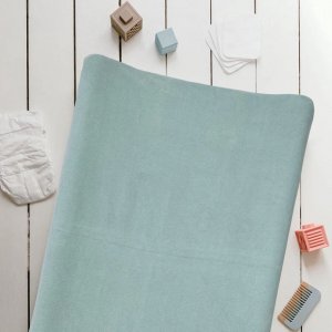Housse matelas à langer bleu / vert 50x70 cm éponge Babycalin