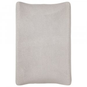 Housse matelas à langer 50 x 70 cm gris gaze de coton Little band