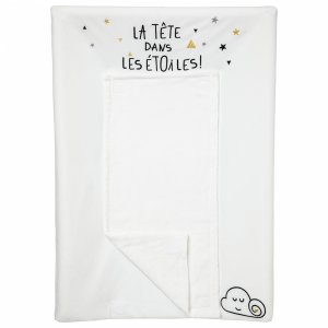 Matelas à langer + housse + serviette étoile filante Little band