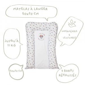 Matelas à langer flocons minnie - 50x70cm Babycalin
