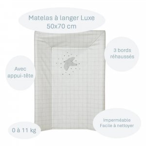 Matelas à langer luxe petit oiseau Little band