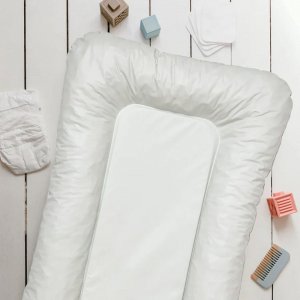 Matelas à langer flocons vert d'eau - 50x70cm Little band