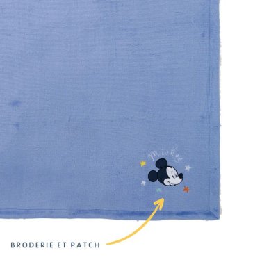 Couverture bi-matière 75 x 100 cm mickey cool