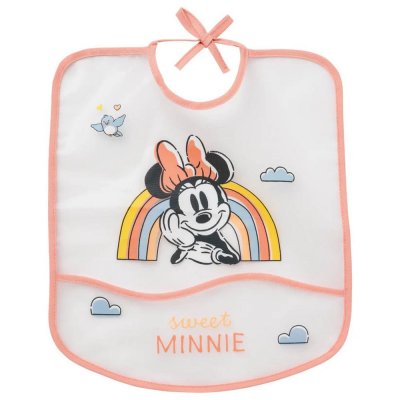 Bavoir à poche 1er âge minnie - 28x32cm