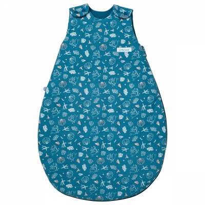 Gigoteuse naissance 0-6 mois seaside aop - 65 cm - popeline 100% coton - double jersey 100% coton - garnissage 100% polyester