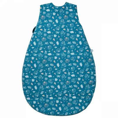 Gigoteuse naissance 0-6 mois seaside aop - 65 cm - popeline 100% coton - double jersey 100% coton - garnissage 100% polyester
