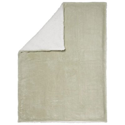 Couverture 75 x 100 cm - vert/écru