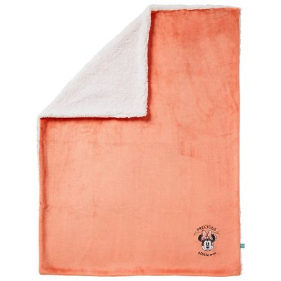 Couverture bi-matière minnie 75 x 100 cm