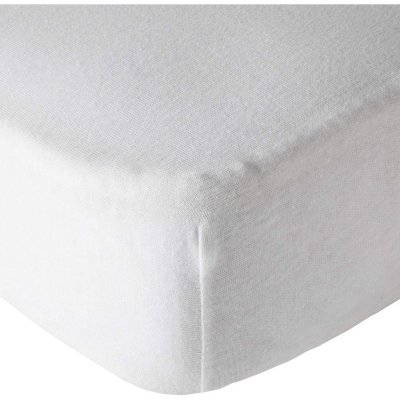 Lot de 2 draps housse jersey bio 60x120 cm - blanc