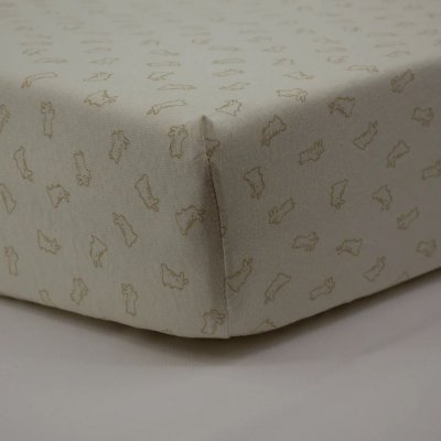 Lot de 2 draps housse jersey bio greenland - blé